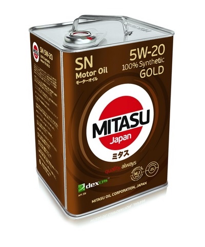 Моторное масло Mitasu Gold SN 5W-20 6 л, Масла моторные